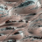 شلالات رمال داكنة على المريخ
