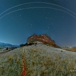 مسارات مركبات فضائية فوق كولورادو