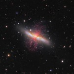 M82: انفجار نجمي مجري مع رياح عتية