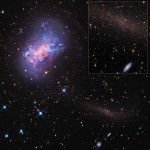 NGC 4449: سيل نجمي لمجرة قزمة