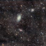 مجموعة M81 للمجرات من خلال سديم التدفق المتكامل