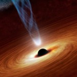 تسارع دوران ثقب أسود عملاق