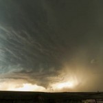 غيمة ركامية عاصفية فوق تكساس