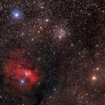 الحشد النجمي M52 والفقاعة