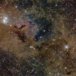 غبار نجمي في كوكبة برشاوس