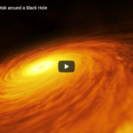 قرص حلزوني حول ثقب أسود