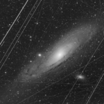 مجرة  أندروميدا قبل خضوعها للفوتوشوب
