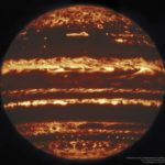 كوكب  المشتري بالأشعة تحت الحمراء من مرصد جيميني