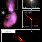 إلتقاط  تلسكوب EHT صورة لمقذوفات مركزية من ثقب أسود في قنطورس أ